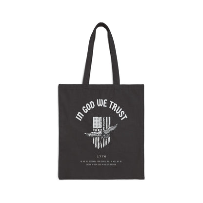 In God We Trust Eagle - Cotton Canvas Tote Bag