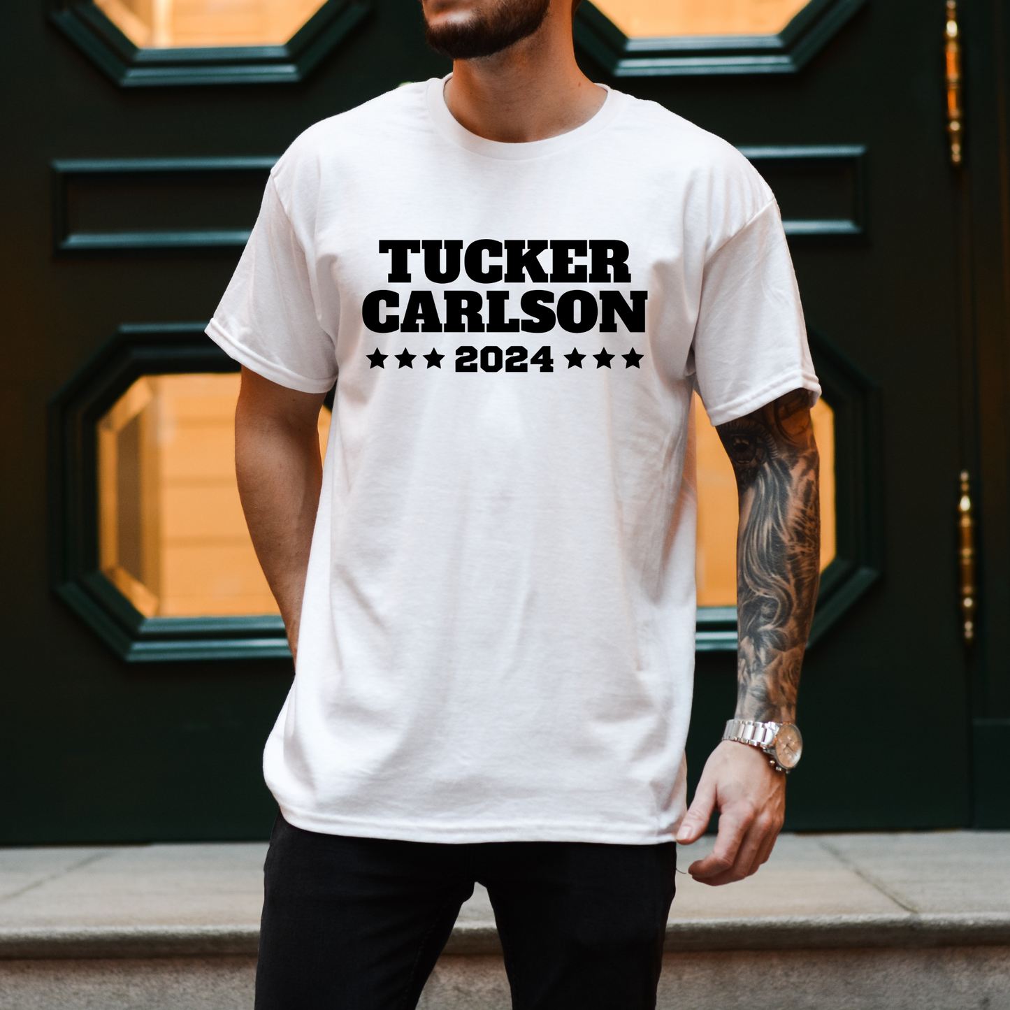 Tucker Carlson 2024 - Classic Heavyweight T-Shirt