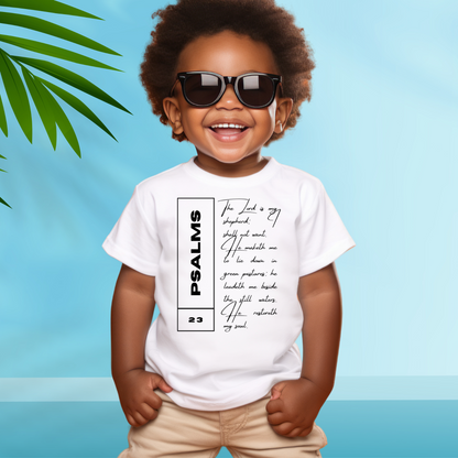 Psalms 23 - Toddler Jersey Tee