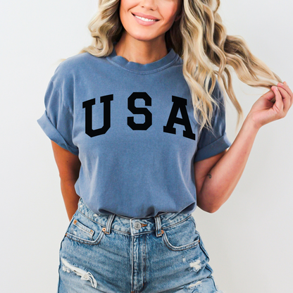 USA - Unisex Garment-Dyed Heavyweight Tee