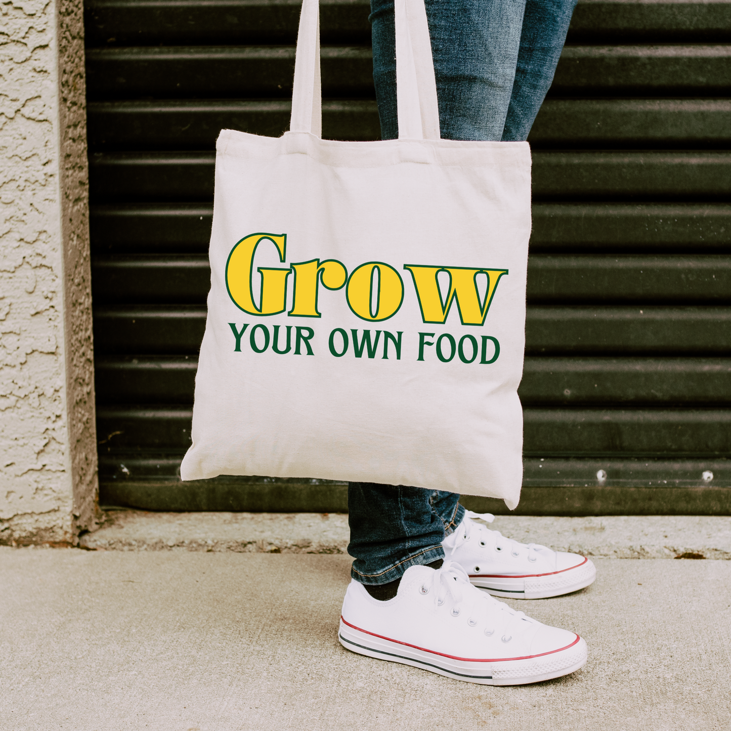 Grow Your Own Food - Cotton Canvas Tote Bag