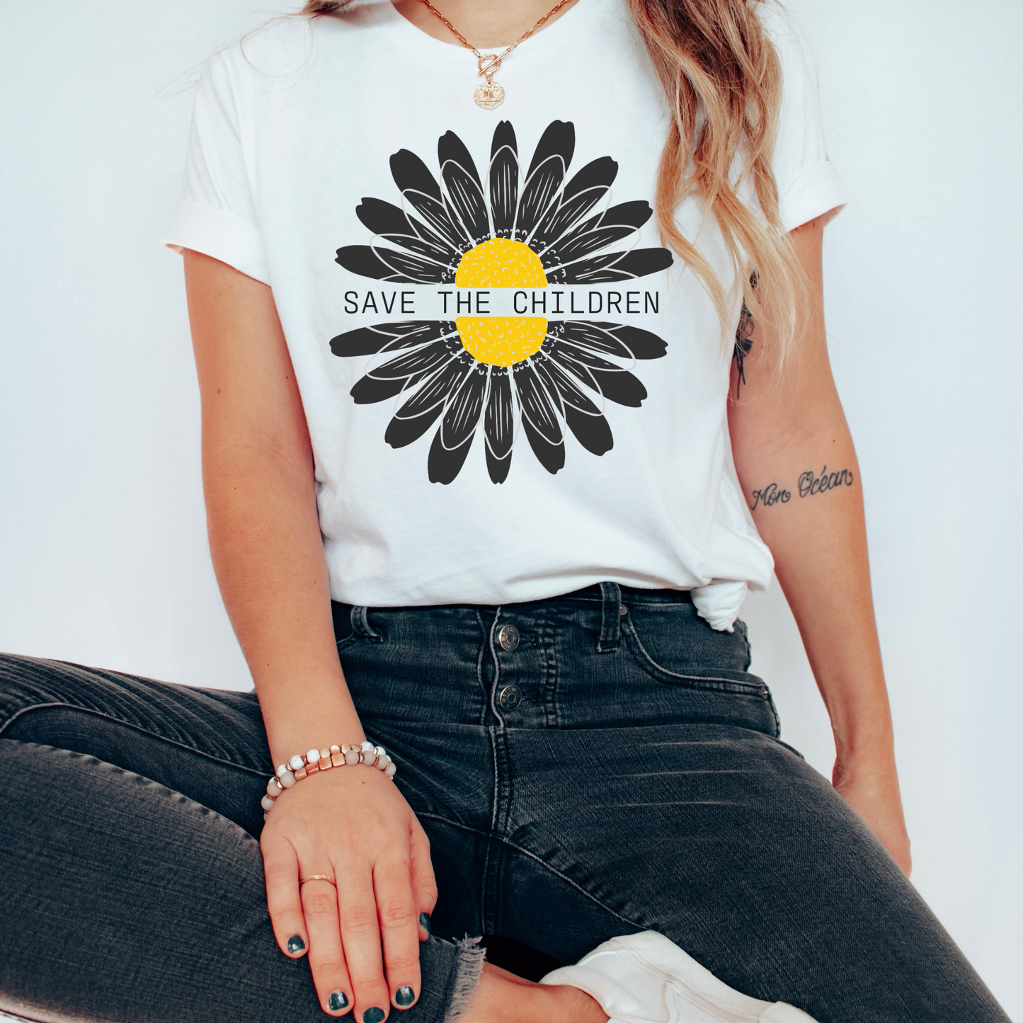 Save The Children Sunflower - Unisex Jersey Tee