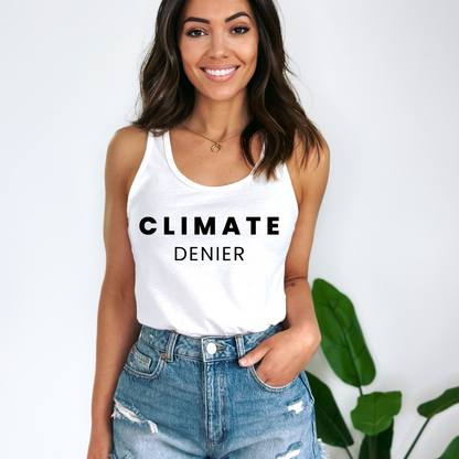 Climate Denier - Women's Racerback Tank