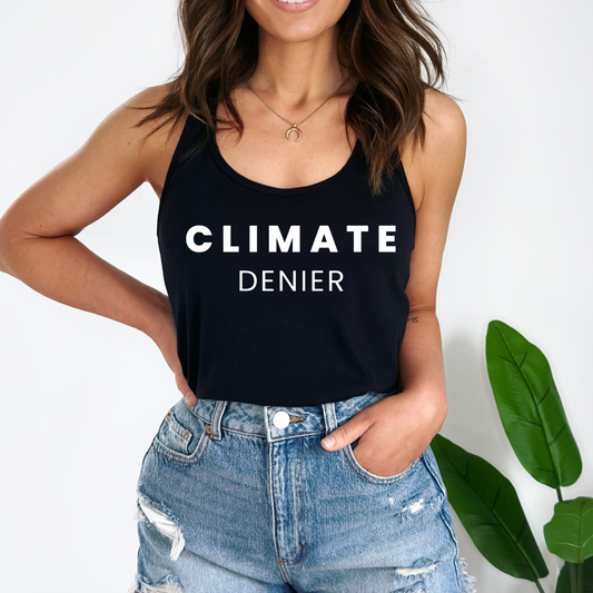 Climate Denier - Women's Racerback Tank