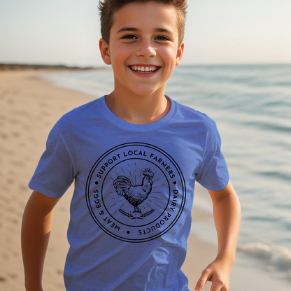 Support Local Farmers  - Youth Short Sleeve T-Shirt