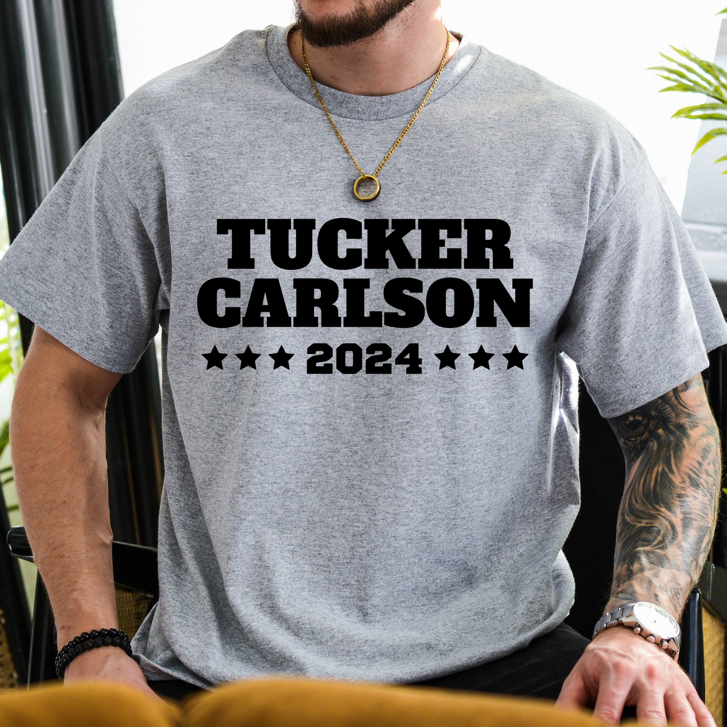 Tucker Carlson 2024 - Classic Heavyweight T-Shirt