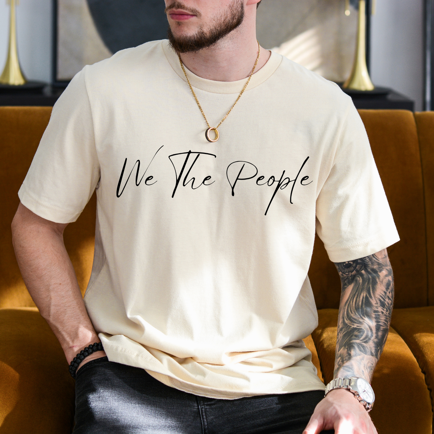 We The People Script - Unisex Jersey Tee