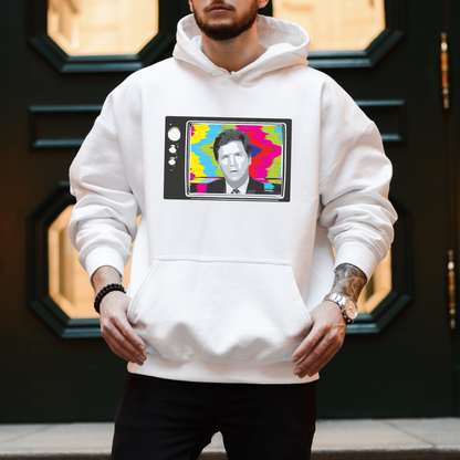 Tucker Carlson Retro TV Color - Unisex Hoodie