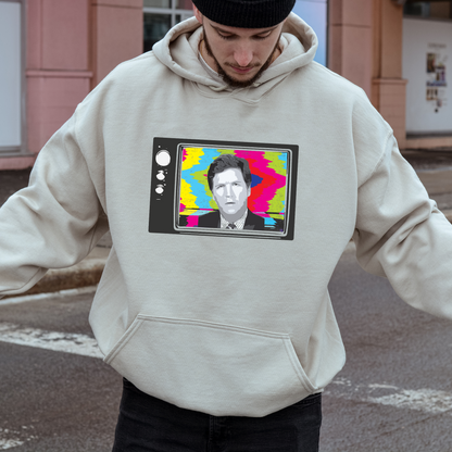 Tucker Carlson Retro TV Color - Unisex Hoodie