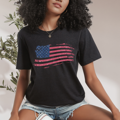 American Flag - Unisex Jersey T-Shirt