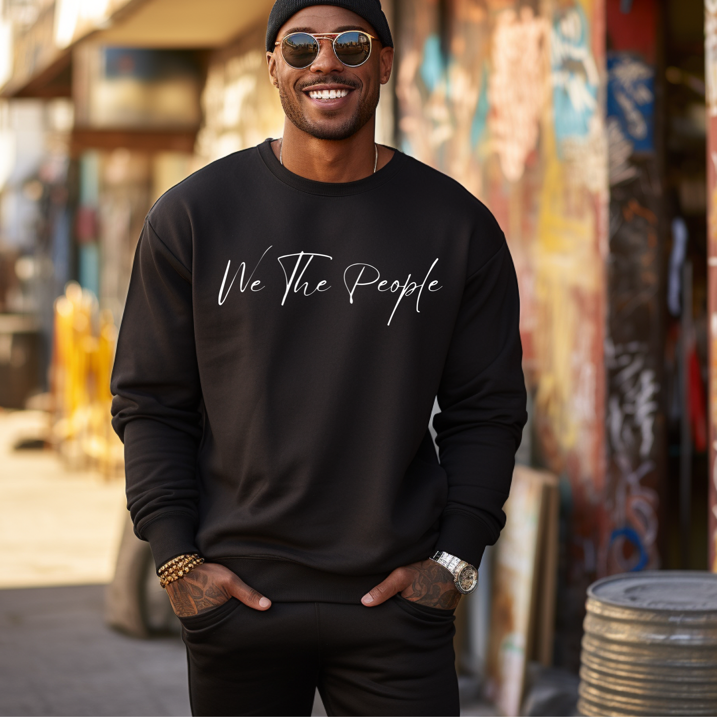 We The People Script - Unisex Crewneck Sweatshirt