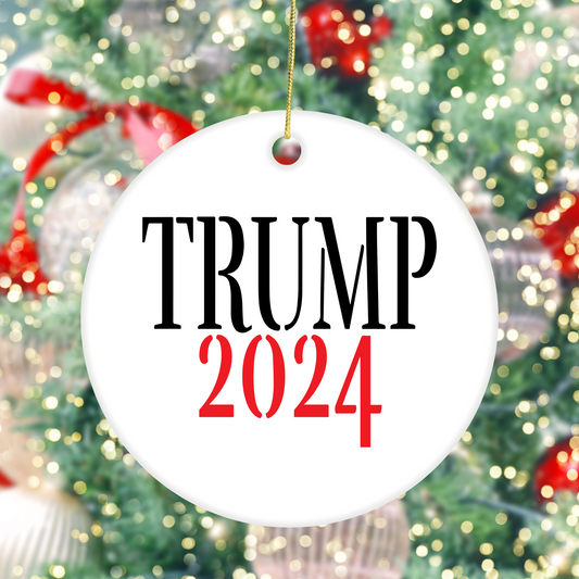 Trump 2024 - Ceramic Ornament