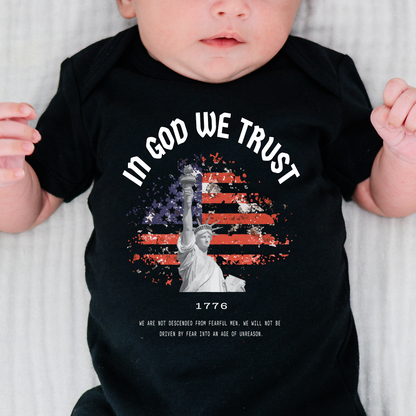 In God We Trust Red White & Blue - Baby Onesie
