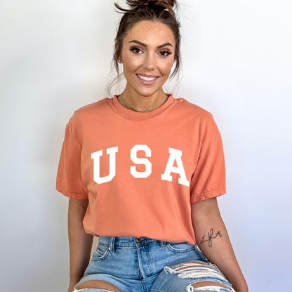 USA - Unisex Garment-Dyed Heavyweight Tee