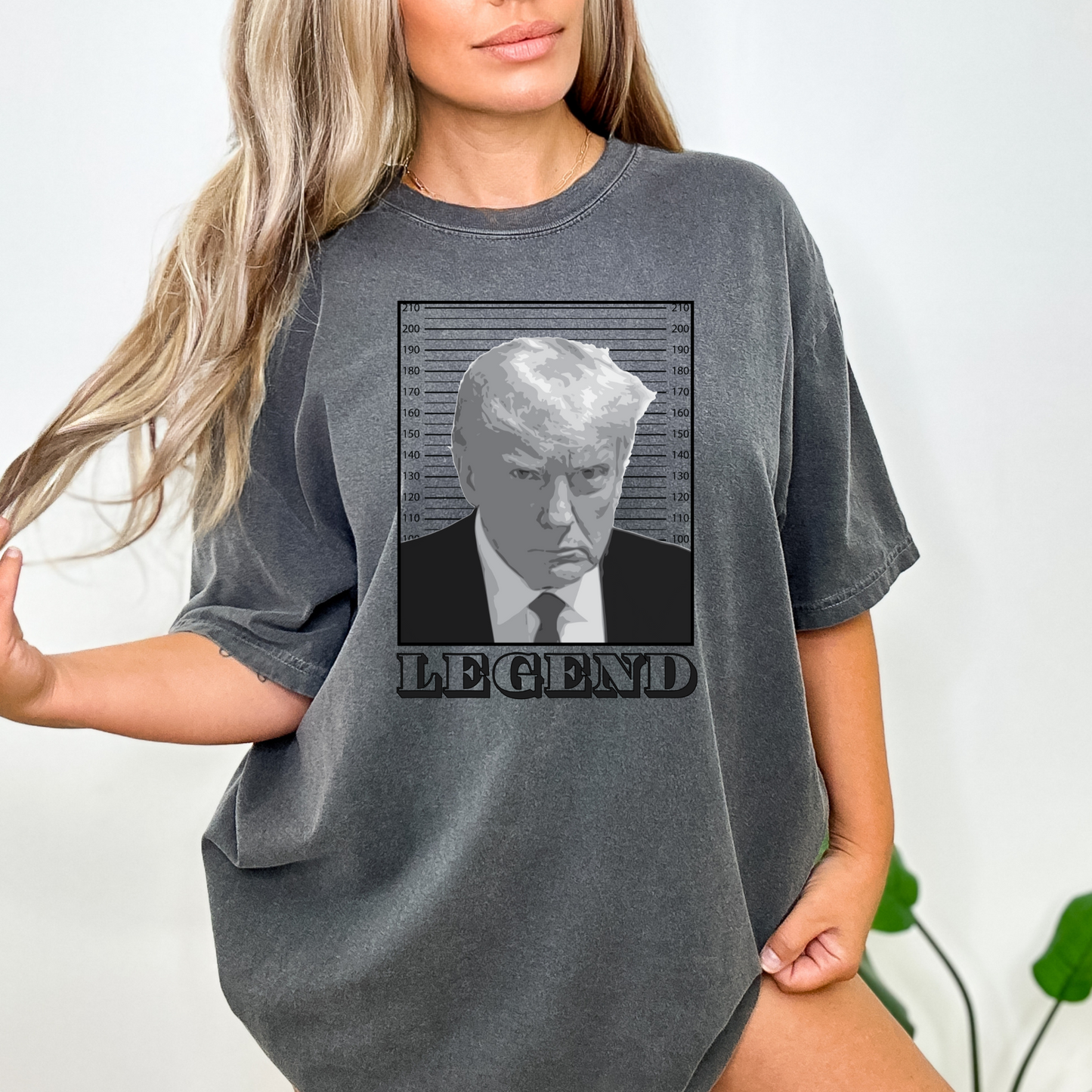 Trump Mugshot Legend - Unisex Garment-Dyed Heavyweight Tee