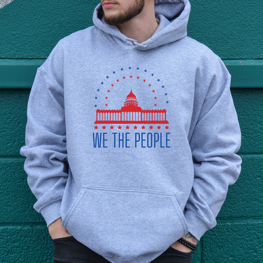 We The People's House Red White Blue - Unisex Hoodie