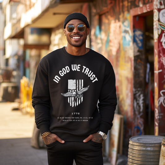 In God We Trust Eagle - Unisex Crewneck Sweatshirt