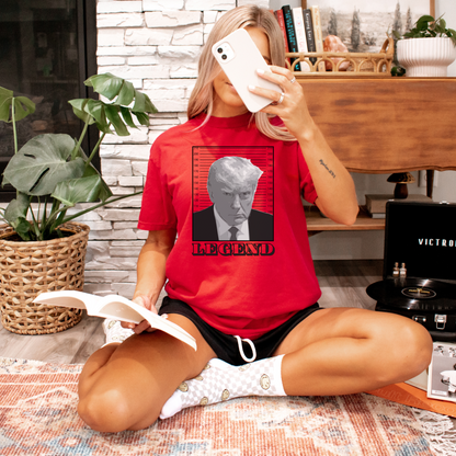 Trump Mugshot Legend - Unisex Garment-Dyed Heavyweight Tee