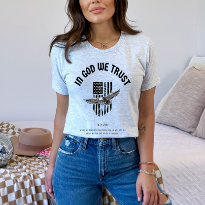 In God We Trust Patriot Eagle - Unisex Jersey Tee