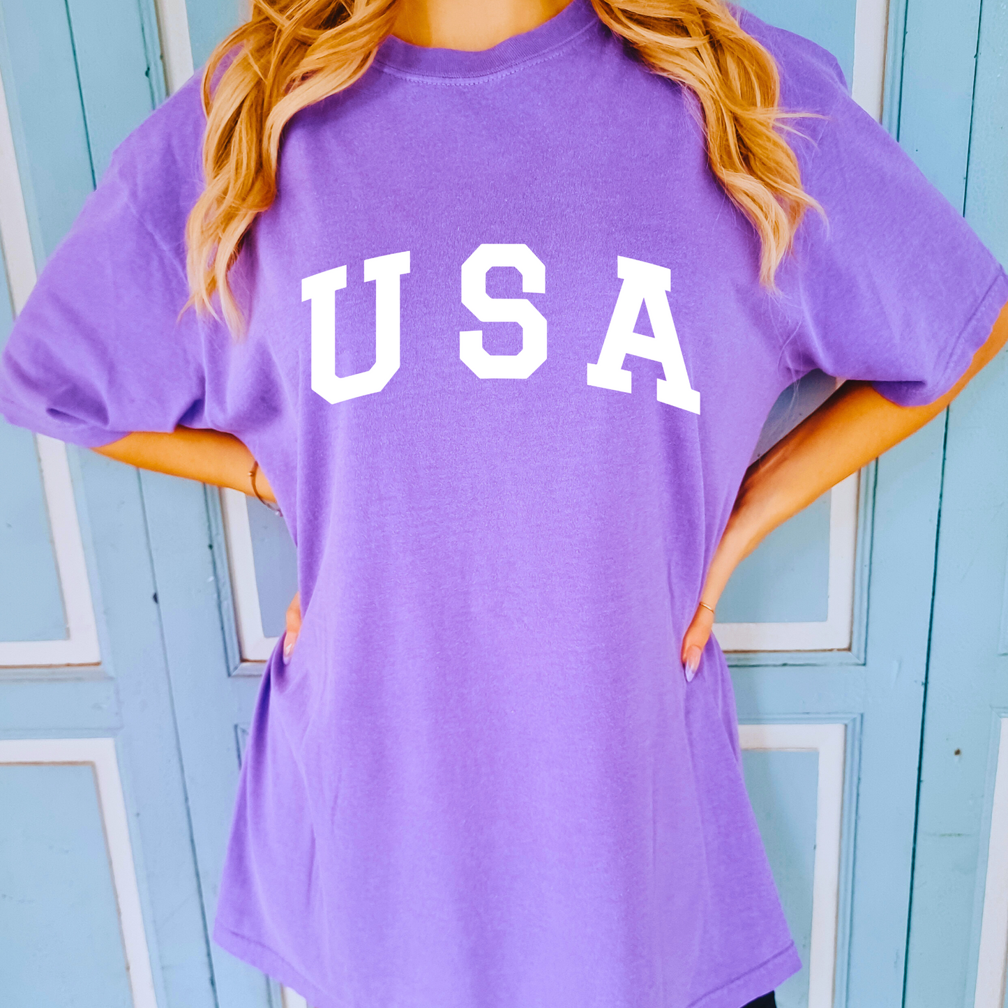 USA - Unisex Garment-Dyed Heavyweight Tee