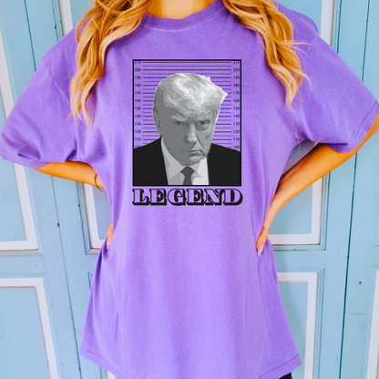 Trump Mugshot Legend - Unisex Garment-Dyed Heavyweight Tee
