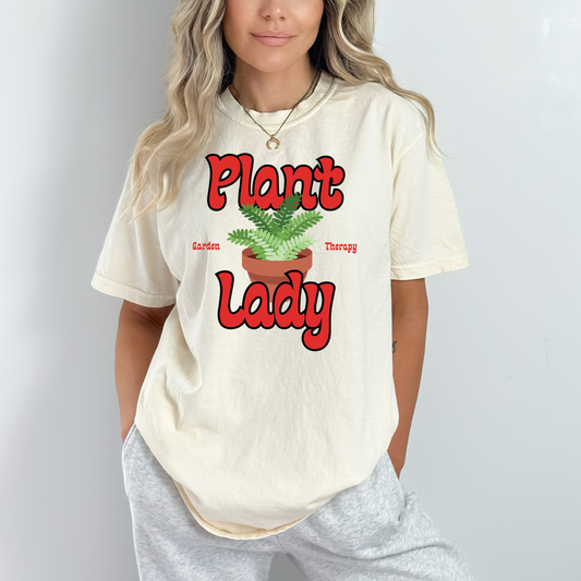 Plant Lady - Unisex Garment-Dyed Heavyweight Tee