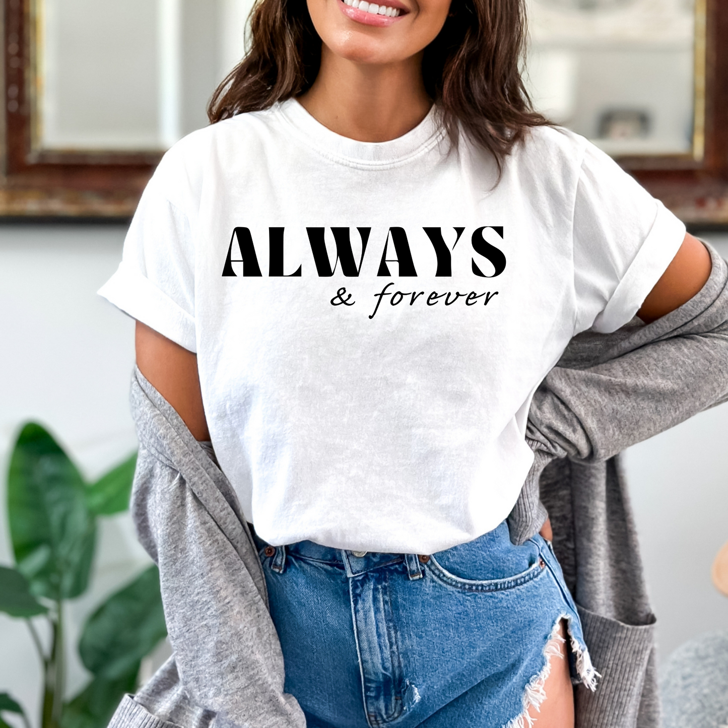 Always & Forever - Unisex Garment-Dyed Heavyweight Tee