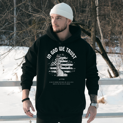 In God We Trust Liberty Flag - Unisex Hoodie