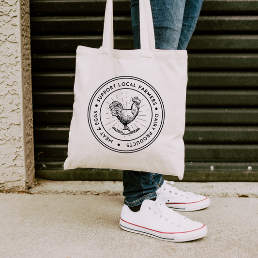 Support Farmers - Cotton Canvas Tote Bag