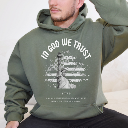 In God We Trust Liberty Flag - Unisex Hoodie