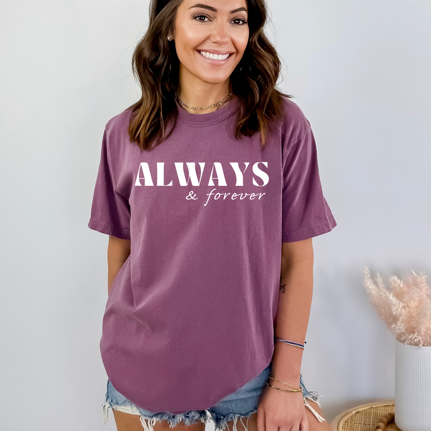 Always & Forever - Unisex Garment-Dyed Heavyweight Tee