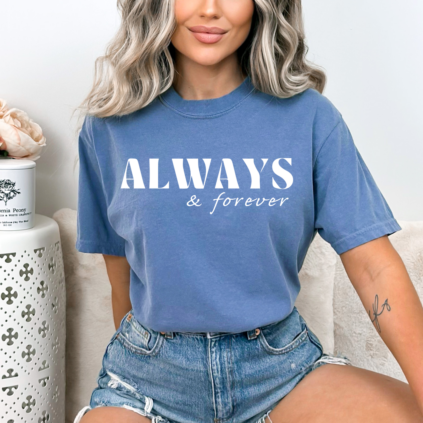 Always & Forever - Unisex Garment-Dyed Heavyweight Tee