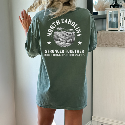 North Carolina Strong - Unisex Garment-Dyed Heavyweight Tee