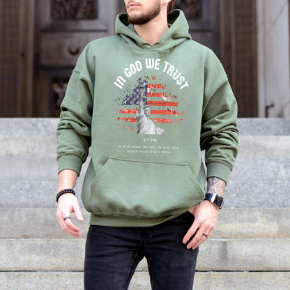 In God We Trust Liberty Flag - Unisex Hoodie