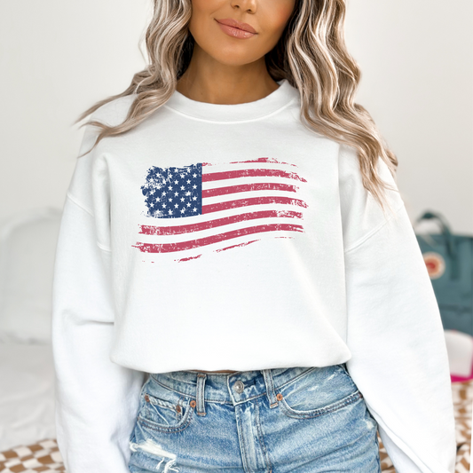 American Flag - Unisex Crewneck Sweatshirt
