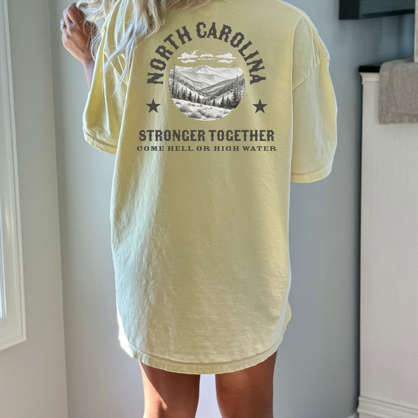 North Carolina Strong - Unisex Garment-Dyed Heavyweight Tee