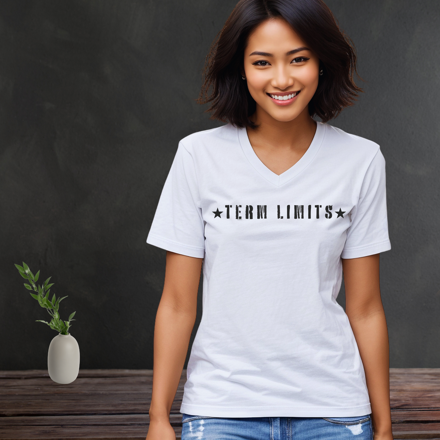 Term Limits - Unisex V-Neck Jersey Tee