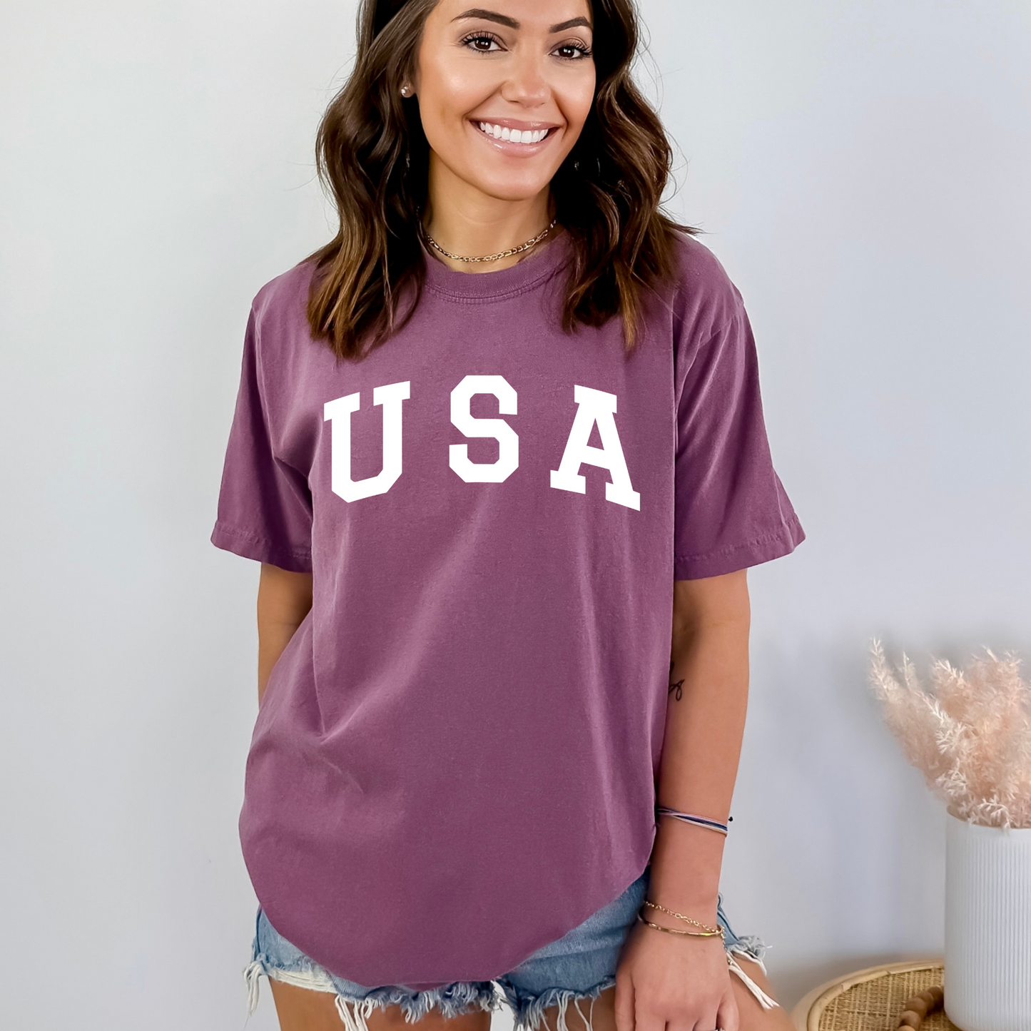 USA - Unisex Garment-Dyed Heavyweight Tee