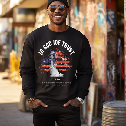 In God We Trust Liberty - Unisex Crewneck Sweatshirt