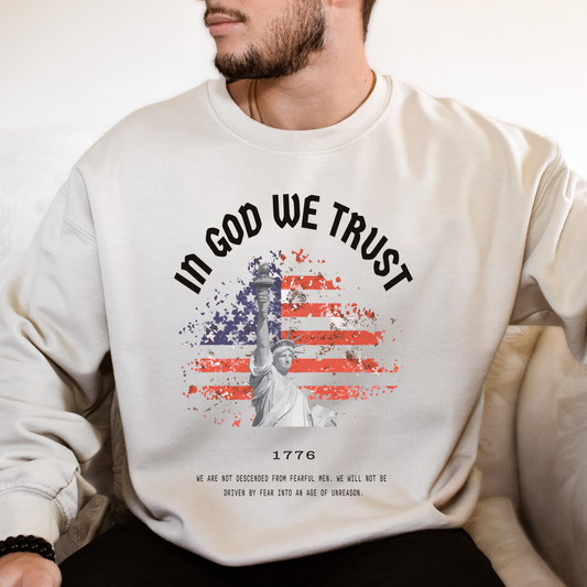 In God We Trust Liberty - Unisex Crewneck Sweatshirt