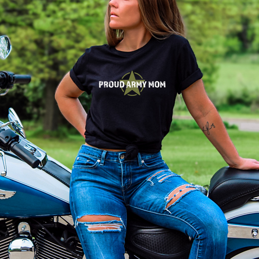 Proud Army Mom - Unisex Jersey Tee