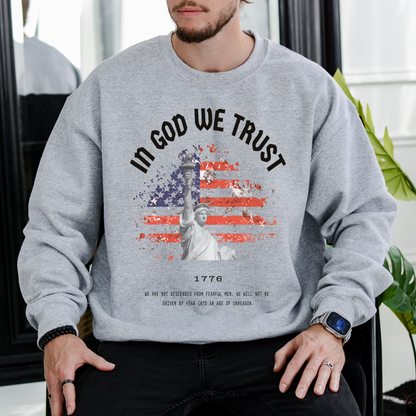 In God We Trust Liberty - Unisex Crewneck Sweatshirt