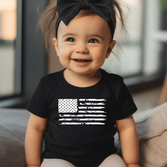 American Flag - Baby Jersey T-Shirt