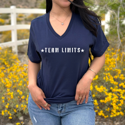 Term Limits - Unisex V-Neck Jersey Tee