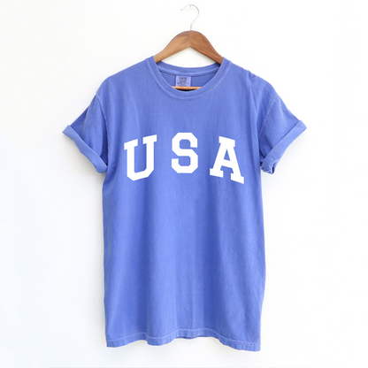 USA - Unisex Garment-Dyed Heavyweight Tee