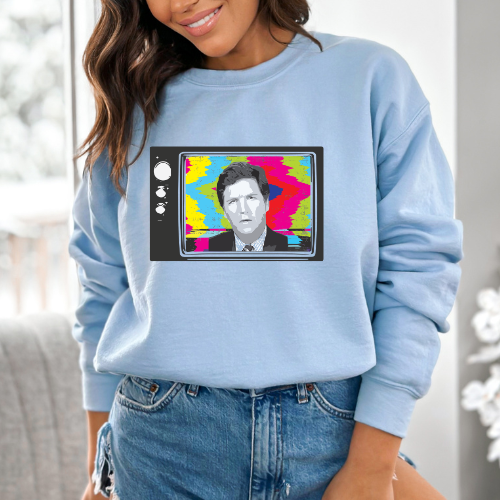 Tucker Retro TV - Unisex Crewneck Sweatshirt