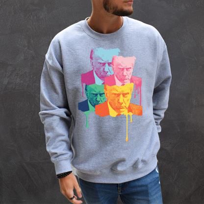 Trump Mugshot Drip - Unisex Crewneck Sweatshirt