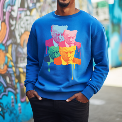 Trump Mugshot Drip - Unisex Crewneck Sweatshirt