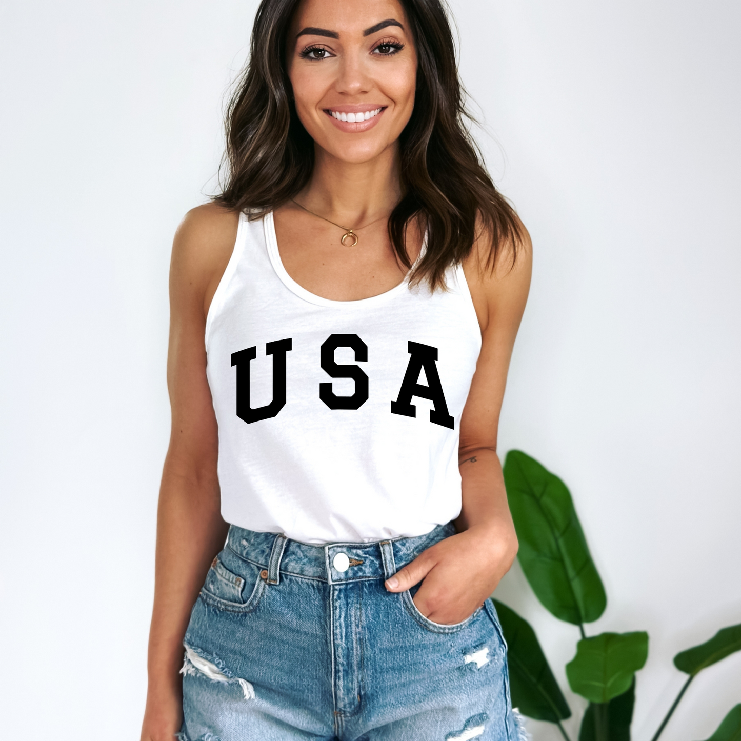 USA - Women's Racerback Tank