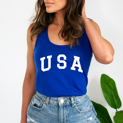 USA - Women's Racerback Tank